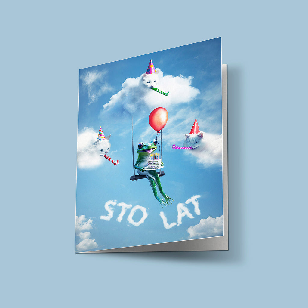 Kartka Urodzinowa Żaba