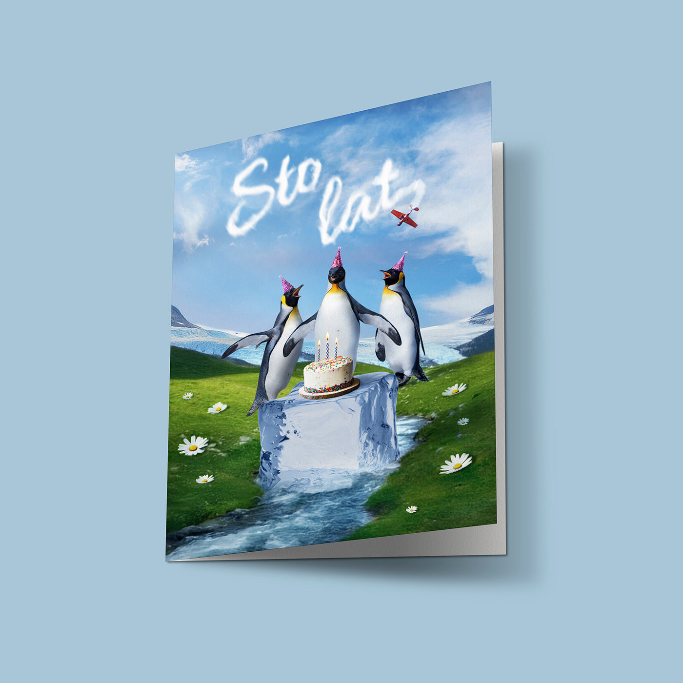 Kartka Urodzinowa Pingwiny