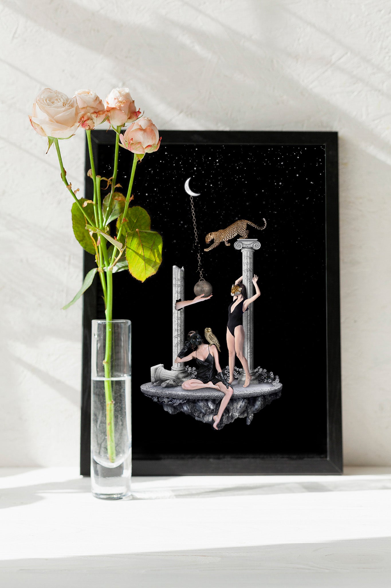 Nowoczesny plakat surrealistyczny, dekoracja ścienna do domu, salonu, pokoju lub biura. Artystyczny i unikalny plakat, który doda charakteru każdemu wnętrzu.