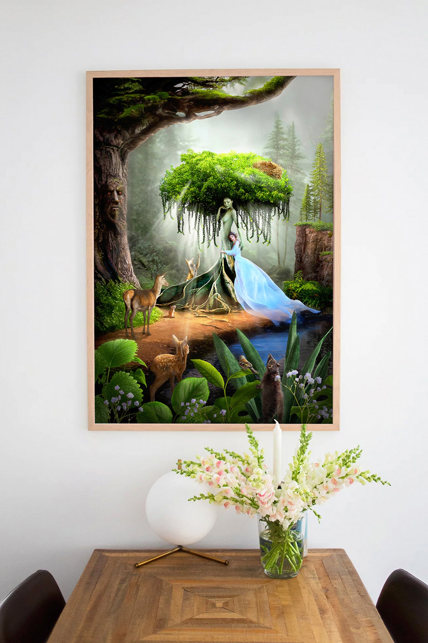 Nowoczesny plakat surrealistyczny, dekoracja ścienna do domu, salonu, pokoju lub biura. Artystyczny i unikalny plakat, który doda charakteru każdemu wnętrzu.