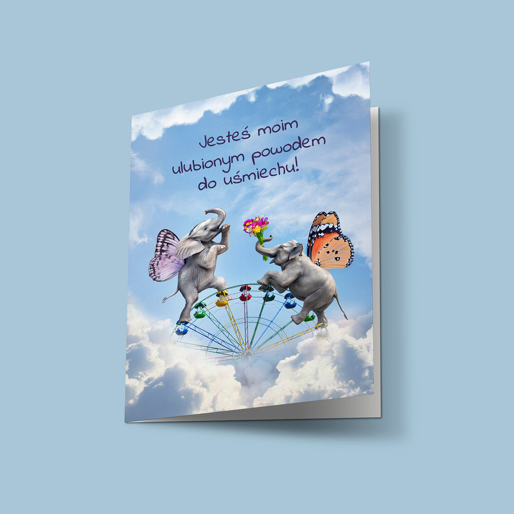 Kartka Słonie